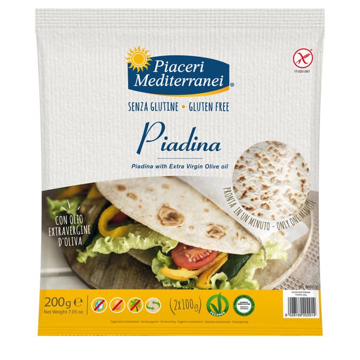 Piaceri Mediterranei Piadina Senza Glutine 2x100 g