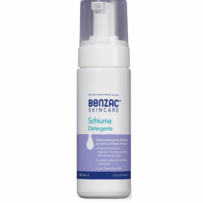 Benzac Skincare Schiuma Detergente per Pelle Acneica 130 ml