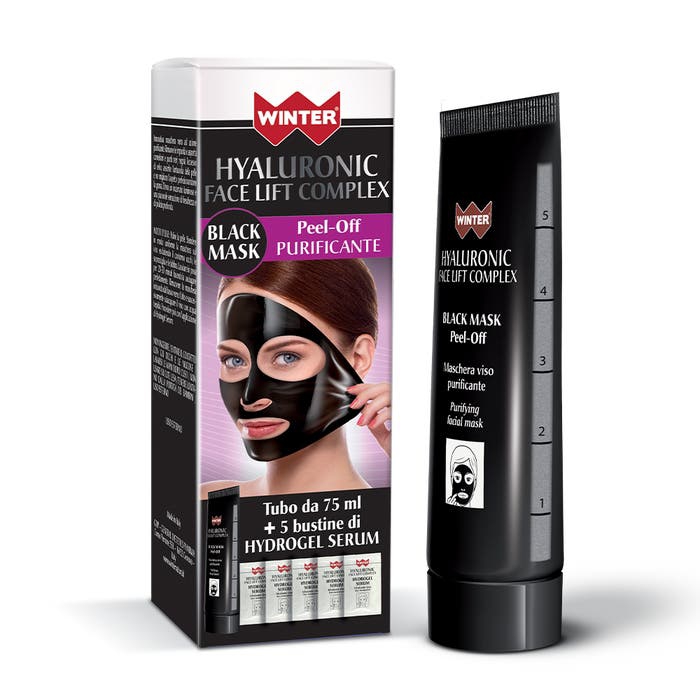 Winter Hyaluronic Face Lift Complex Black Mask Viso 75ml