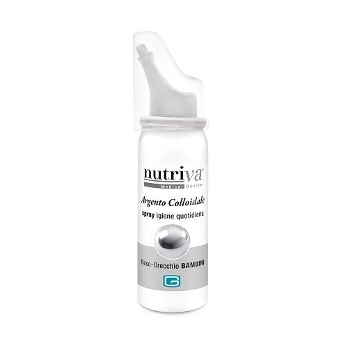 Nutriva Argento Colloidale Spray Pulizia Naso E Orecchie Bambini 30 ml