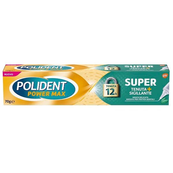 Polident Super Tenuta+Sigillante Per Protesi dentale Gusto Menta 70G