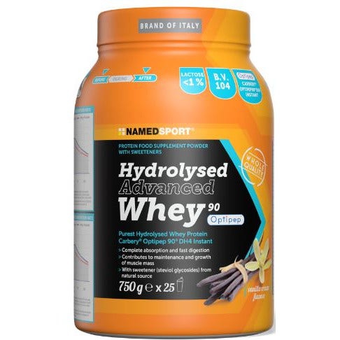Named Sport Hydrolysed Advanced Whey Vaniglia Integratore Proteico 750 g