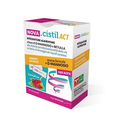 Nova Cistil Act Integratore Vie Urinarie 14 Stick
