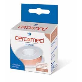 Ceroxmed Cerotto in Rocchetto in Tessuto Rosa m 5x1,25 cm