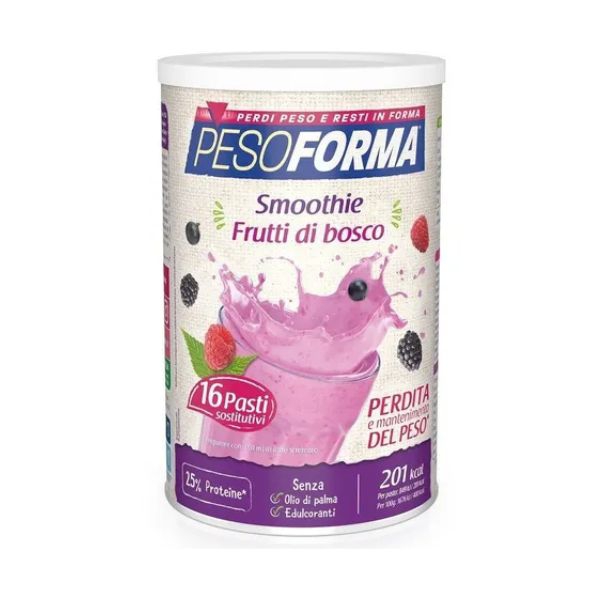 Pesoforma Smoothie Ai Frutti di Bosco Pasto Sostitutivo Barattolo 436 g