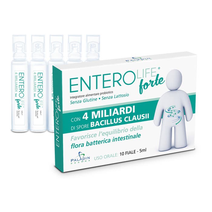 Enterolife 4 Miliardi Integratore Per La Flora Intestinale 10 Fialoidi 5 ml