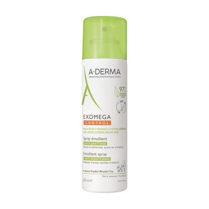 A-Derma Exomega Control Spray Emolliente Anti-grattage Per Pelle Secca e a Tende