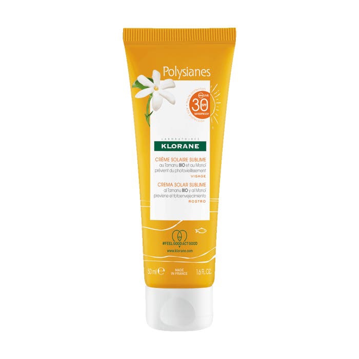 Klorane Les Polysianes Crema Solare Sublime Viso SPF 30 50 ml