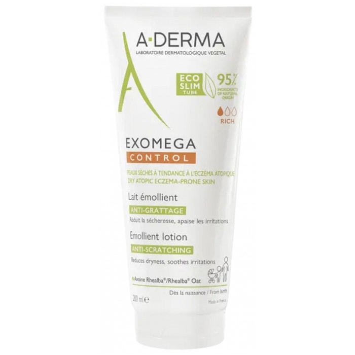 A-Derma Exomega Control Latte Emolliente Per Pelle Secca a Tendenza Atopica 200m