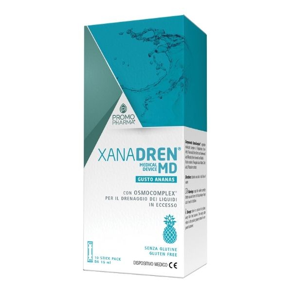 Xanadren Md Ananas Integratore Drenante E Diuretico 10 Stick