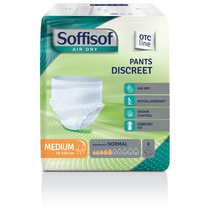 Soffisof Air Dry Pants Discreet Taglia Medium 8 Pezzi