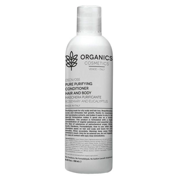 Organics Cosmetics Maschera Purificante Capelli/Corpo 250ml