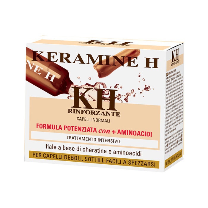 Keramin H Fascia Bianca Integratore Per Capelli 10 Fiale 10 ml