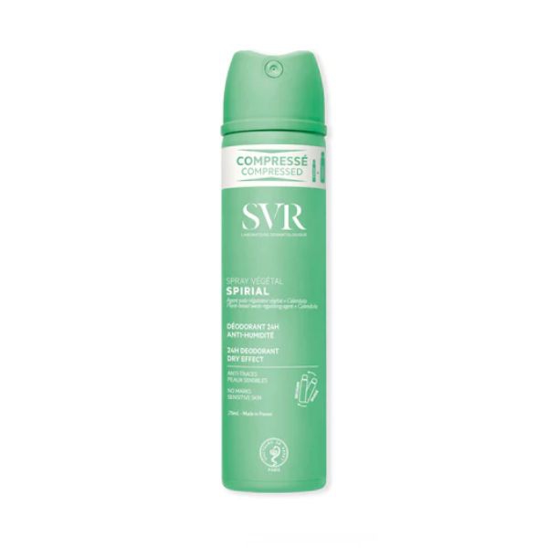 SVR Spirial Spray Vegetal Deodorante Anti-Umidit Corporea 48h 75 ml