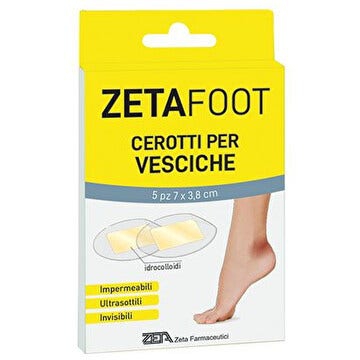 Zeta Foot Cerotto Idrocolloidale Vesciche Spray 5 Pezzi