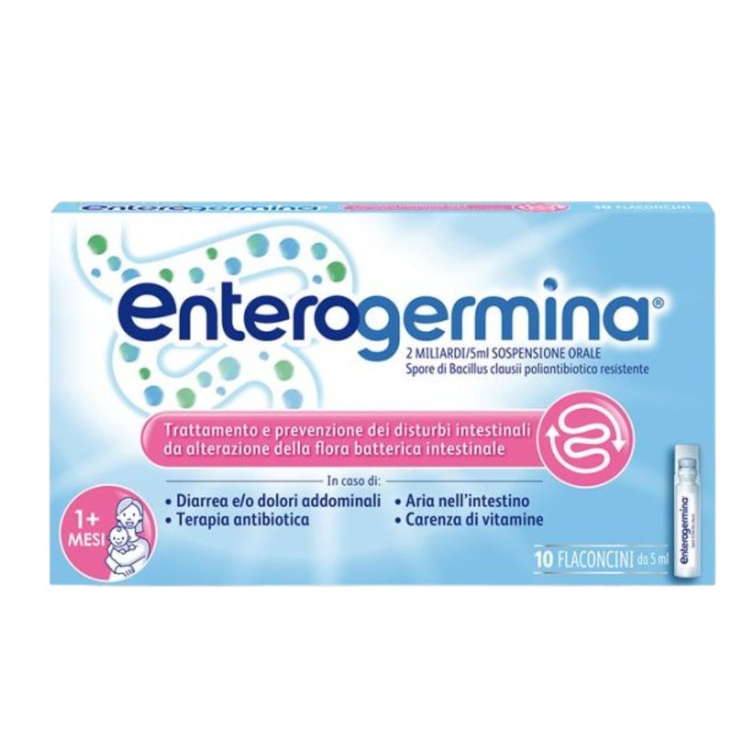 Enterogermina 2 Miliardi/5 Ml  Sospensione Orale 10 Flaconcini 5 Ml