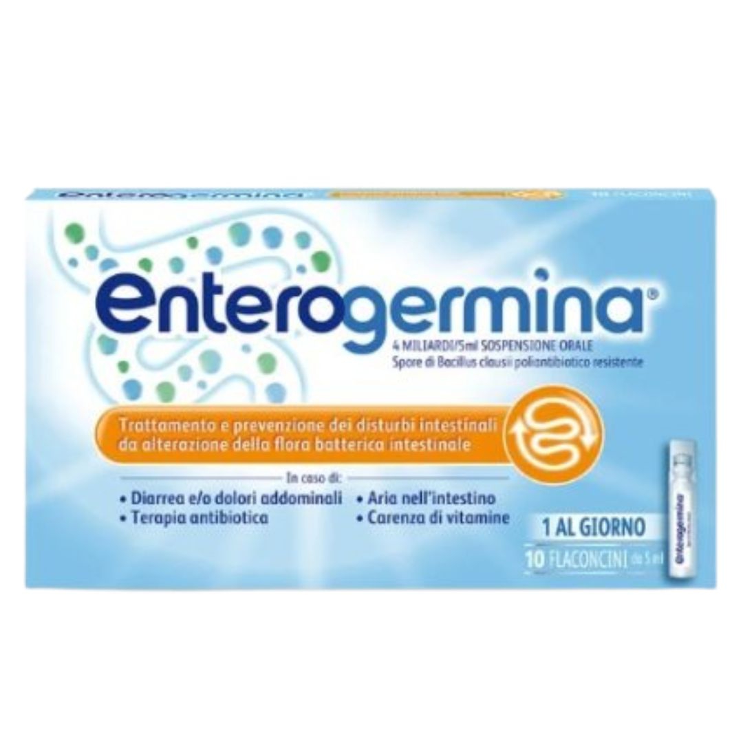 Enterogermina 4 Miliardi/5 Ml Sospensione Orale 10 Flaconcini