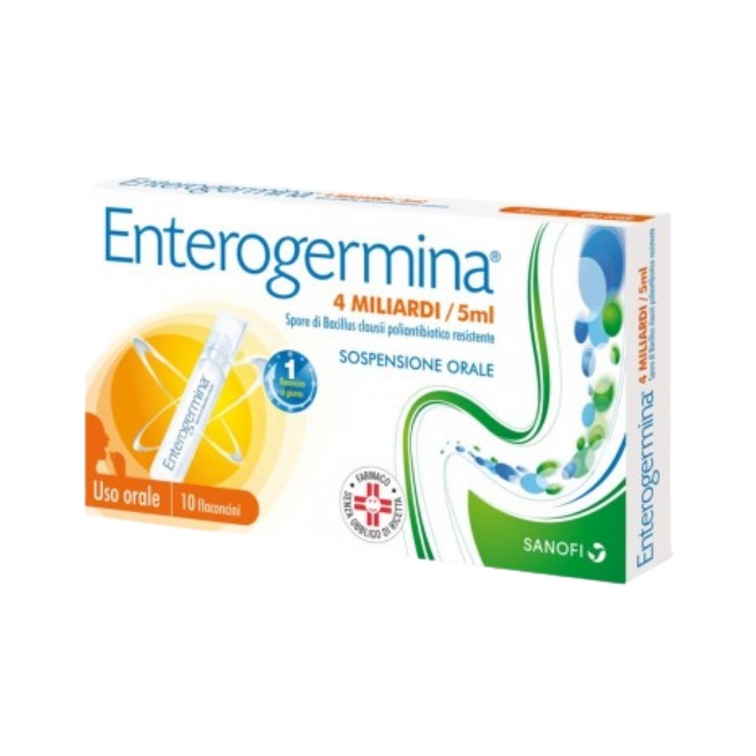 Enterogermina 4 Miliardi 5 Ml Sospensione Orale 10 Flaconcini