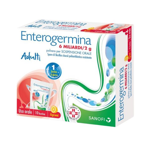 Enterogermina 6 Miliardi/2 G Polvere Per Sospensione Orale 10 Bustine