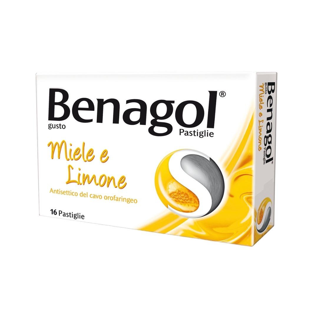 Benagol Gusto Miele e Limone 16 Pastiglie per il Mal di Gola