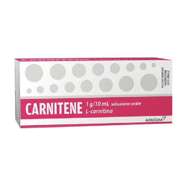 Carnitene 1 G/10 Ml Soluzione Orale 10 Contenitori Monodose