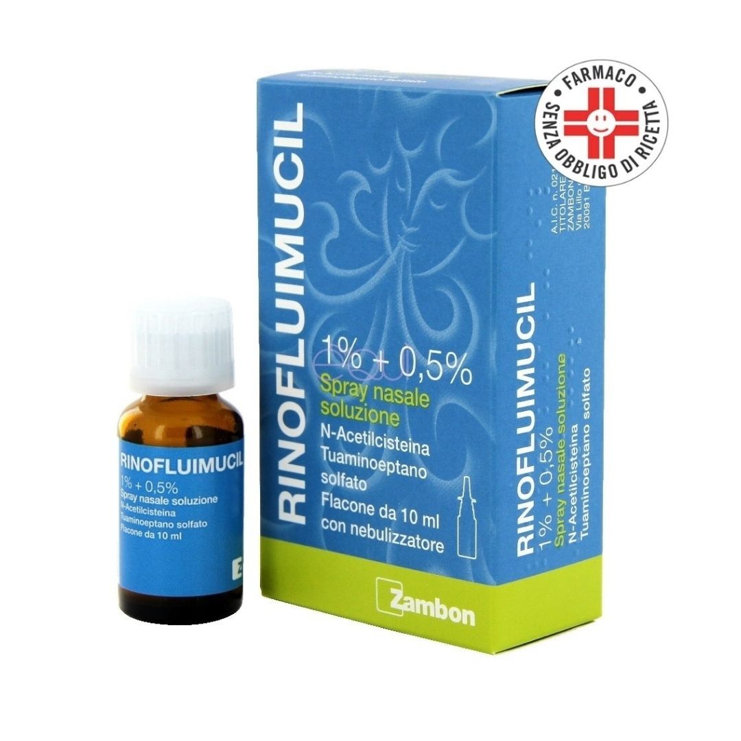 Rinofluimucil 1% + 0,5% Spray Nasale Soluzione Flacone 10 Ml