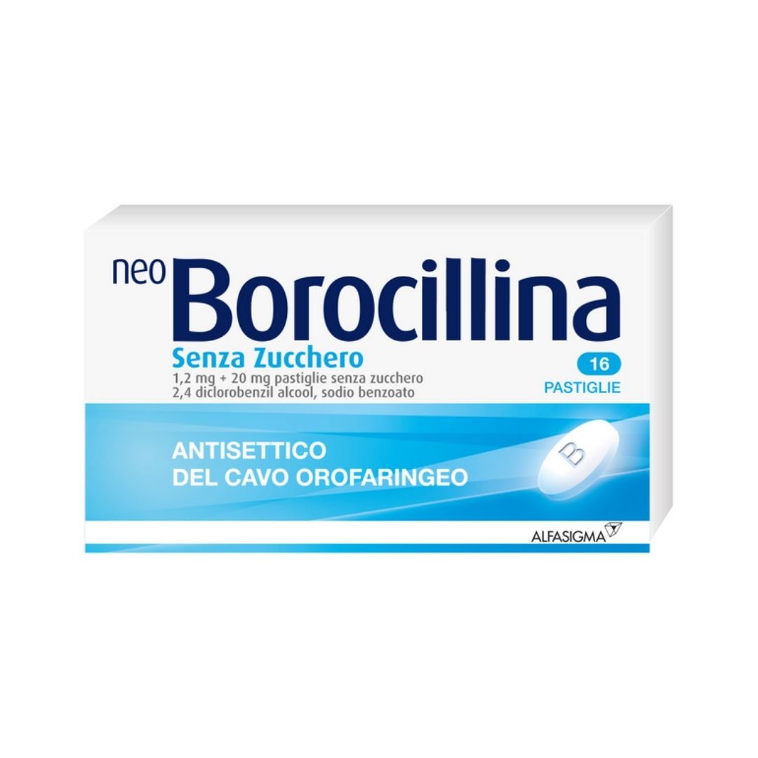 Neoborocillina 1,2 Mg + 20 Mg Pastiglie Senza Zucchero 16 Pastiglie In Blister Pvc-Pe-Pvdc/Al