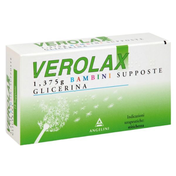 Verolax 1,375 G Bambini Supposte 18 Supposte