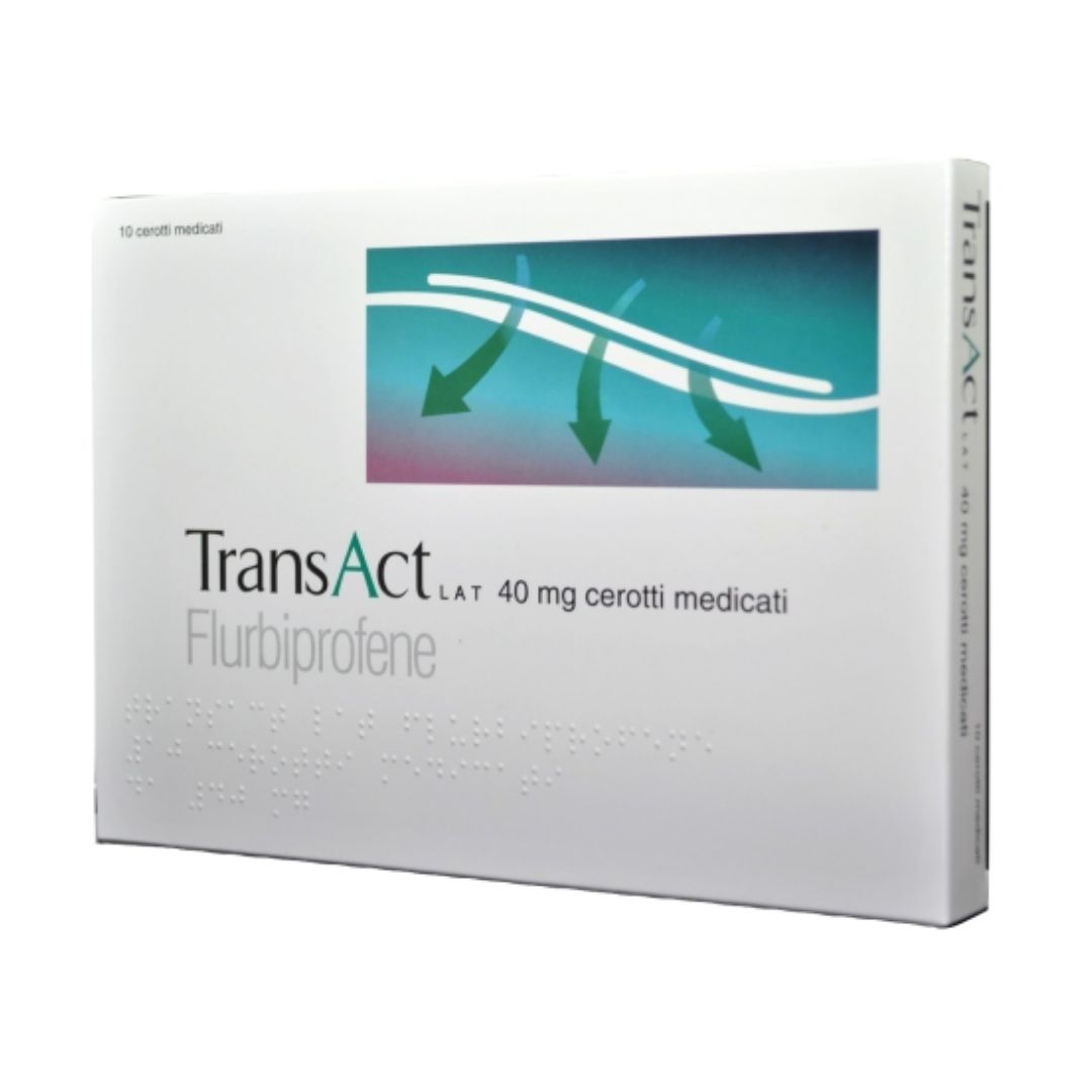 Transact Lat 40 Mg Cerotti Medicati 10 Cerotti