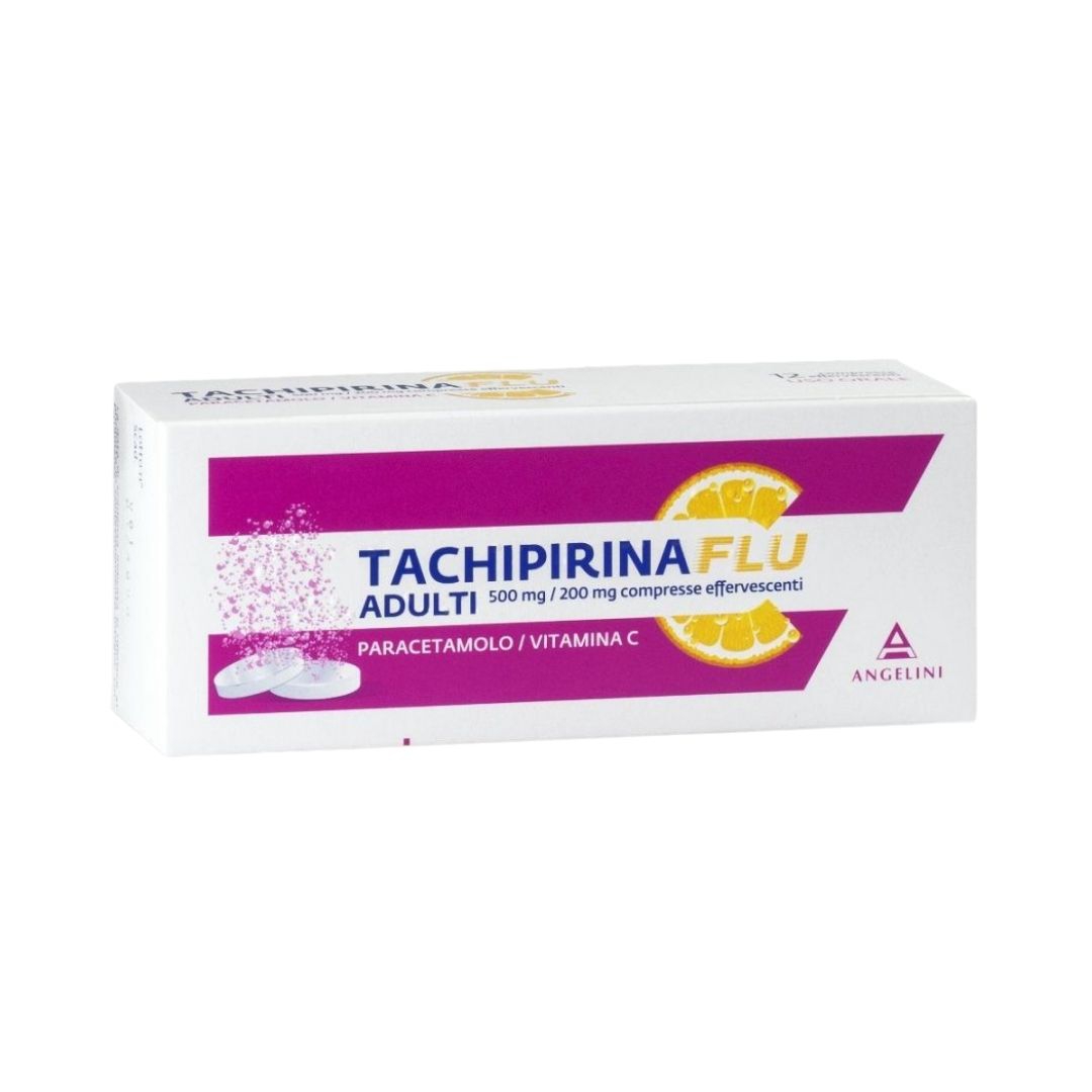 Tachifluactiv Adulti 500 Mg 200 Mg Compresse Effervescenti 12 Compresse