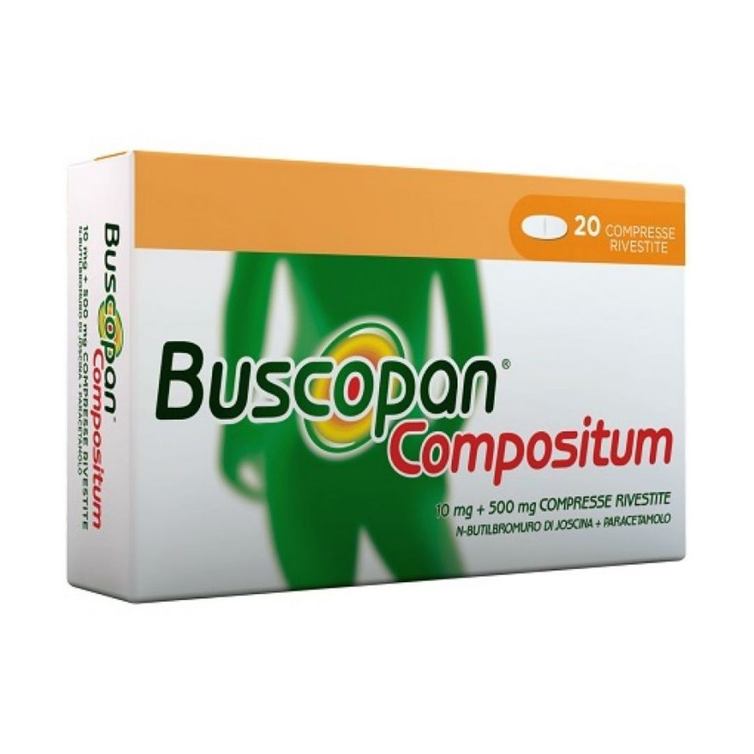 Buscopan Compositum 10 Mg + 500 Mg Compresse Rivestite 20 Compresse In Blister Al/Pvc