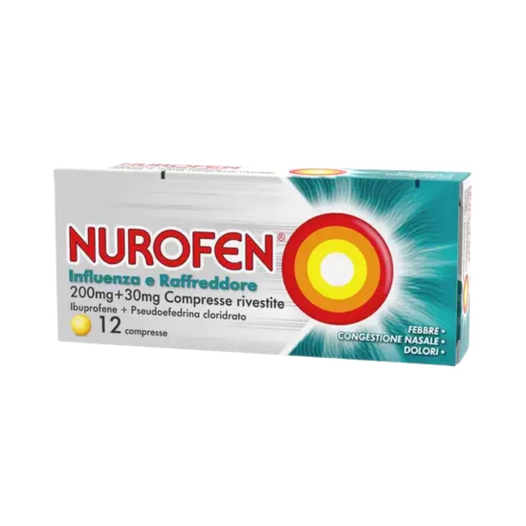 Nurofen Influenza Raffr 200 Mg + 30 Mg Compresse Rivestite 12 Compresse Rivestite