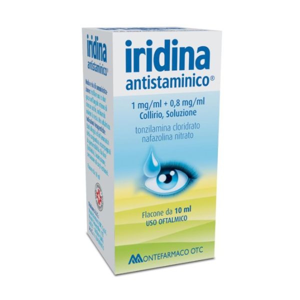 Iridina Antistamin 1 Mg + 0,8 Mg/Ml Collirio, Soluzione Flacone Da 10 Ml