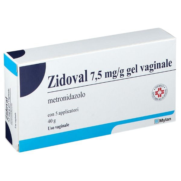 Zidoval 0 75% Gel Vaginale Tubo Al Da 40 G Con 5 Applicatori