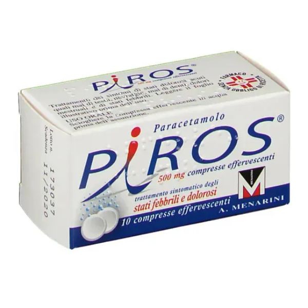 Piros 500 Mg Compresse Effervescenti 10 Compresse