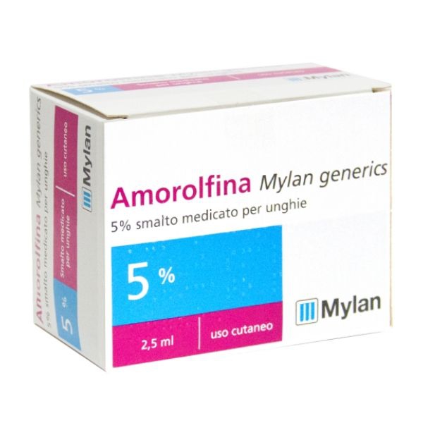 Amorolfina My 5% Smalto Medicato Per Unghie 1 Flacone In Vetro Da 2,5 Ml