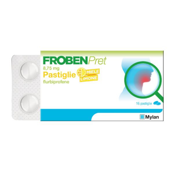 Frobenpret 8 75Mg Pastiglia Gusto Limone E Miele 16 Pastiglie In Blister Di Pvc Pvdc Alluminio