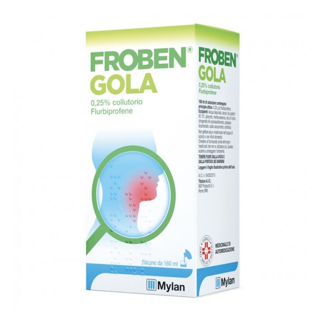 Froben Gola 0,25% Collutorio Flacone Da 160 Ml