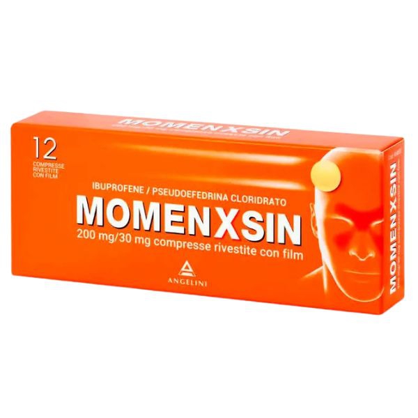 Momenxsin 200 Mg/30 Mg Compresse Rivestite Con Film 12 Compresse In Blister Pvc/Pvdc/Al