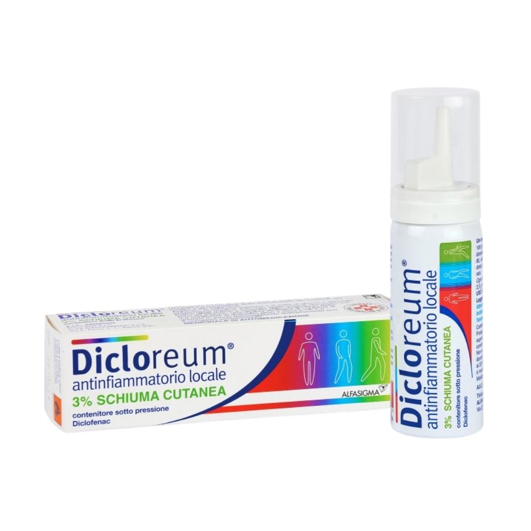 Dicloreum Ant Loc 3% Schiuma Cutanea Contenitore Sotto Pressione 1 Contenitore Da 50 G