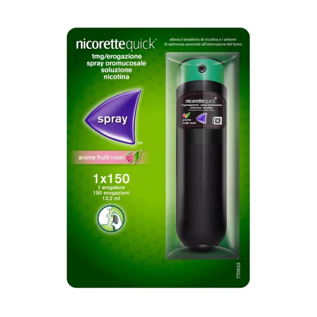  Nicorettequick Spray per Alleviare Astinenza da Nicotina Berry