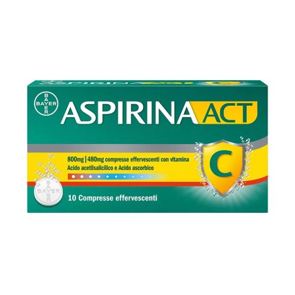 Bayer Aspirinaact Bayer Aspirinaact*10cpr eff800+480mg