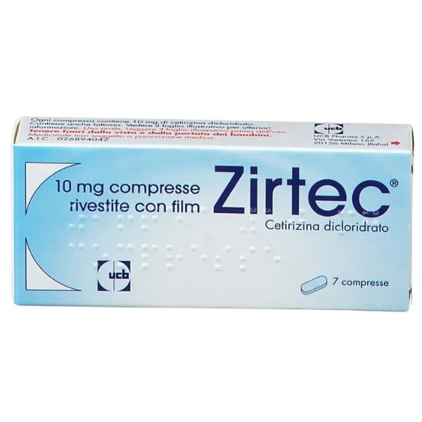 Ucb Pharma Zirtec Ucb Pharma Zirtec*7cpr riv 10mg