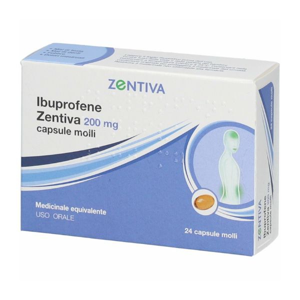 Zentiva Italia Ibuprofene Zen Zentiva Italia Ibuprofene zen*24cps 200mg