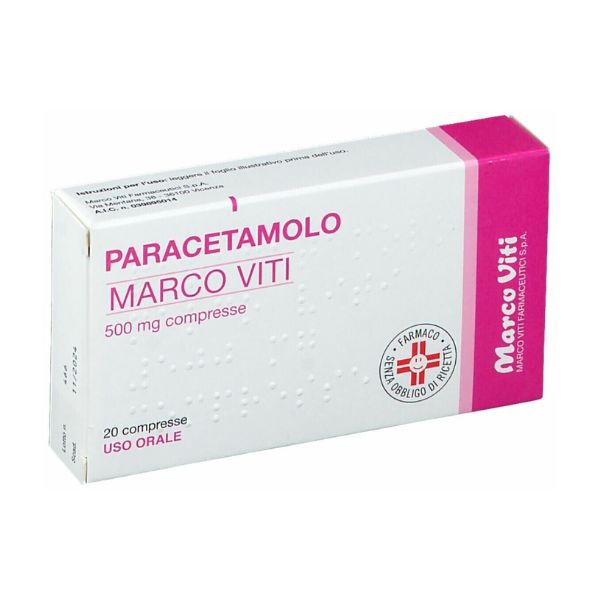 Marco Viti Farmaceutici Paracetamolo Mv Marco Viti Farmaceutici Paracetamolo mv*20cpr 500mg