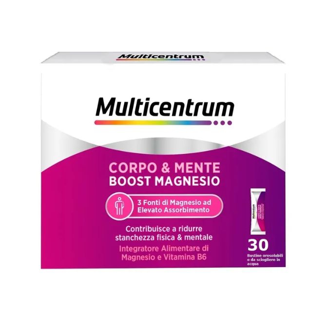Multicentrum Mymag Integratore Alimentare di Vitamine e Minerali 30 Bustine