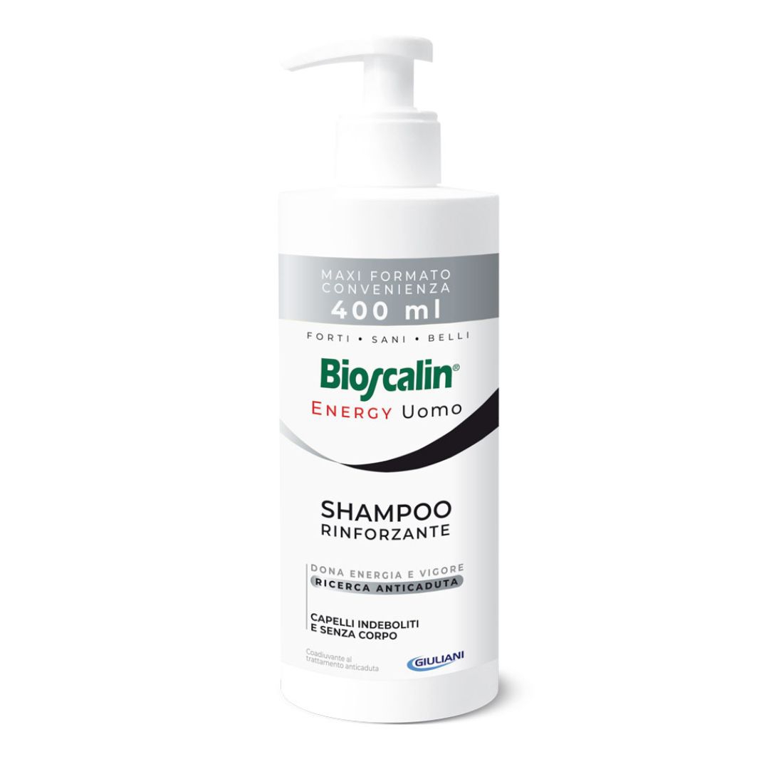 Bioscalin Energy Uomo Shampoo Rinforzante Anticaduta Capelli Indeboliti 400 ml