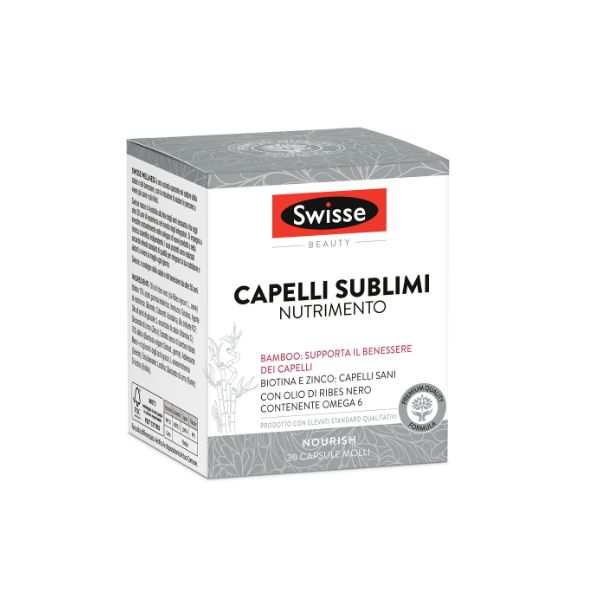 Swisse Capelli Sublimi Integratore Alimentare con Vitamine e Minerali 30 Capsule