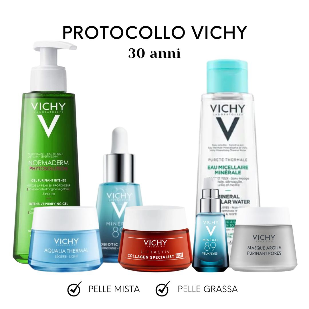 Skincare Protocollo Vichy per Pelle da Mista a Grassa 30 Anni