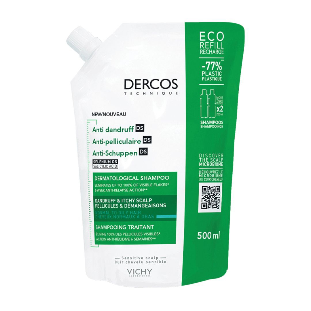 Vichy Dercos Eco Ricarica di Shampoo Antiforfora 500 ml